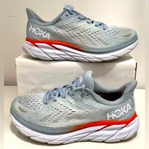 Hoka One One Clifton 8 Woman Lady Size 10D Wide Running Walking Shoes Sneakers